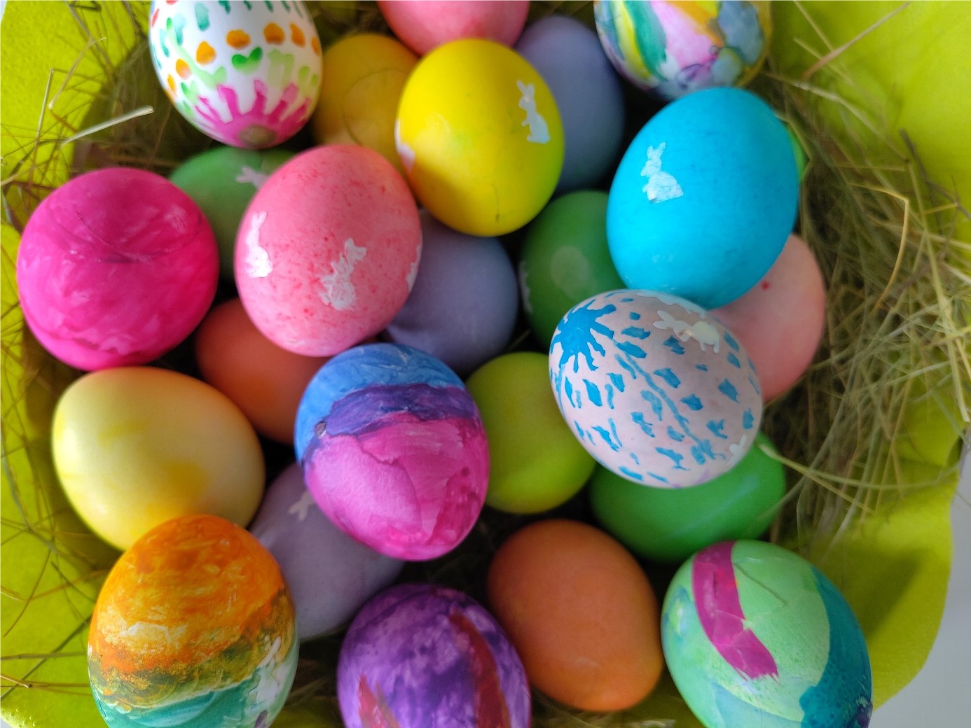 Gefärbte Ostereier